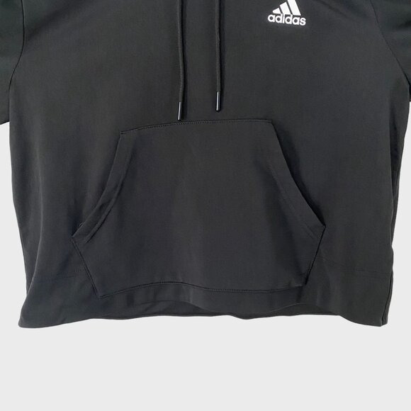 Adidas Adicolor Essential Crop Hoodie Sweatshirt Womens Medium Black Long-Sleeve - Picture 7 of 13